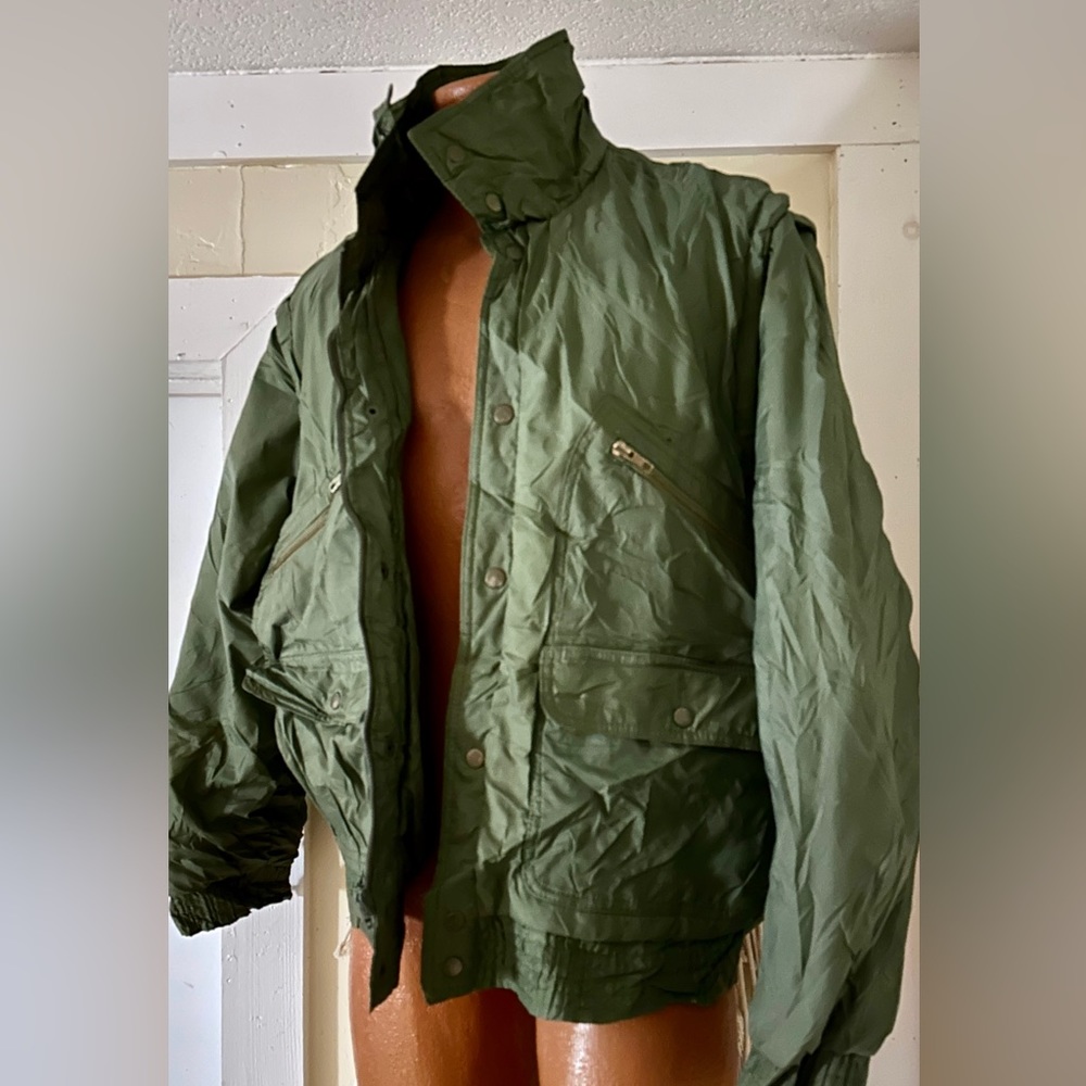 Vintage Deep North Nylon Blue Bomber Puffer Jacket Outerwear VTG 90s L Large